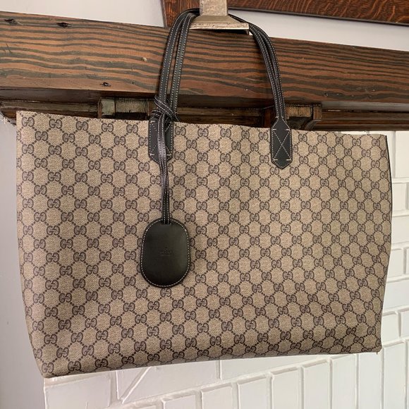 gucci reversible large gg tote bag